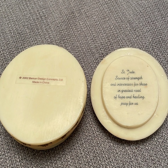 St. Jude Trinket Resin Box Keepsake Box Religious - Picture 7 of 12
